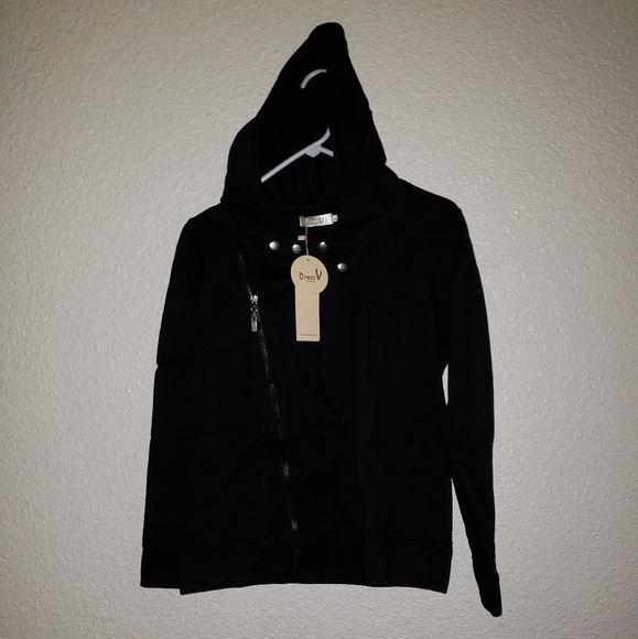 BLACK JACKET ZIP HOODIE - Picture 4 of 5